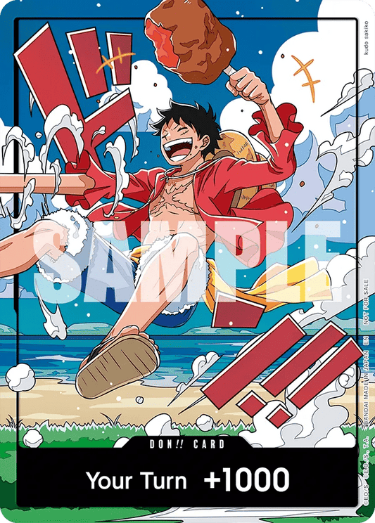 ONE PIECE - World United Promo - DON!! Card Luffy and Zoro