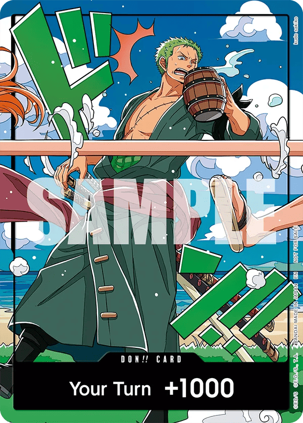 ONE PIECE - World United Promo - DON!! Card Luffy and Zoro