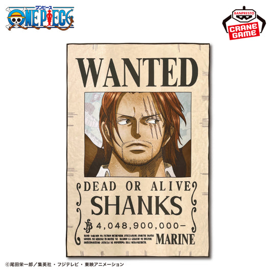 ONE PIECE - Coperta Shanks Wanted Poster
