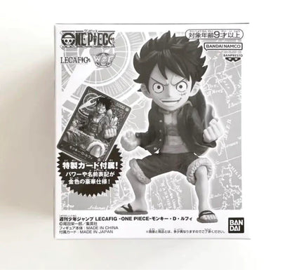 ONE PIECE - LECAFIG WCF - Luffy Figure + Leader Promo card ST-01 001+ Display base