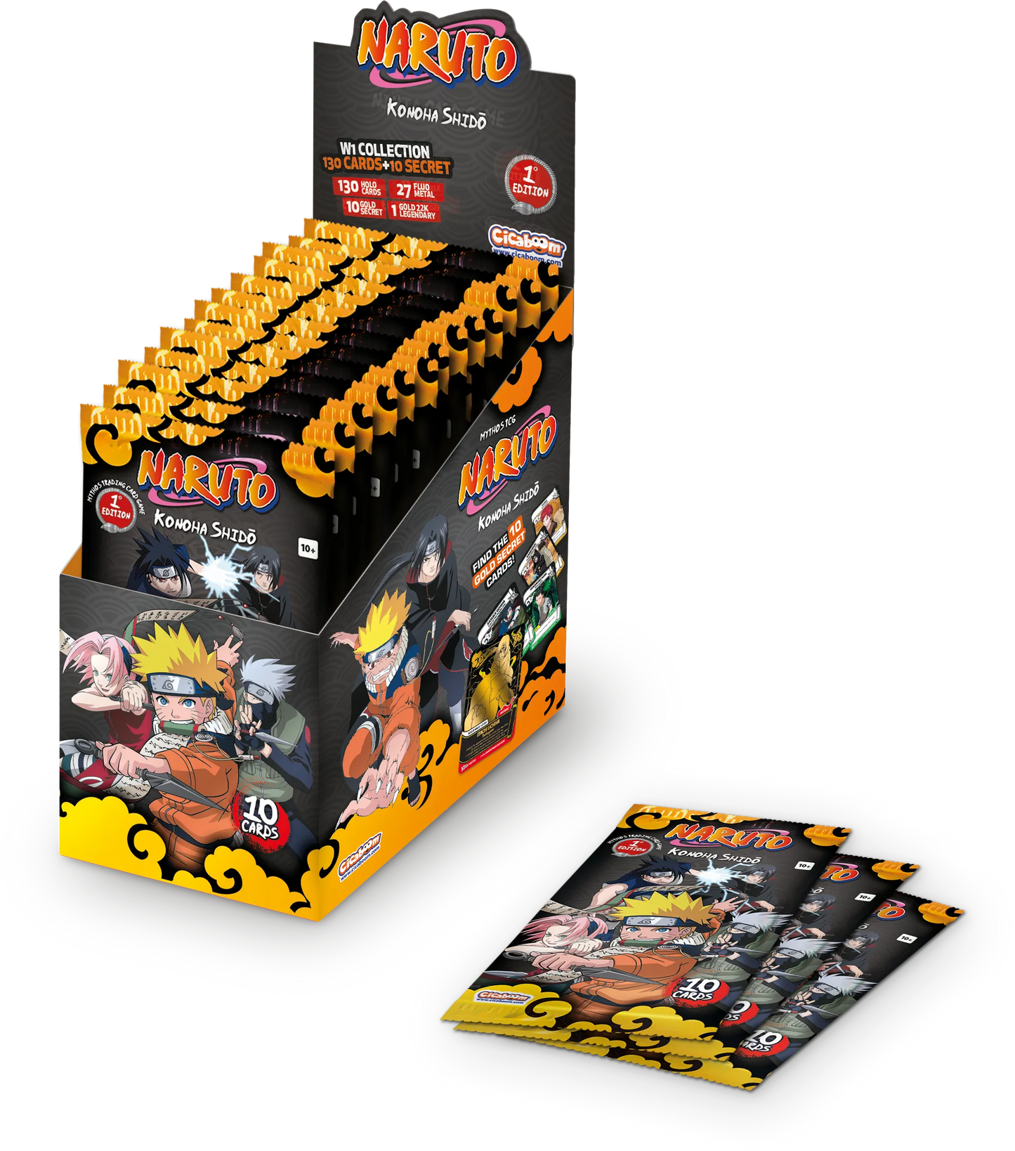 NARUTO - Mythos TCG - Set Konoha Shidō 1st Edition - Box 24 Buste ENG